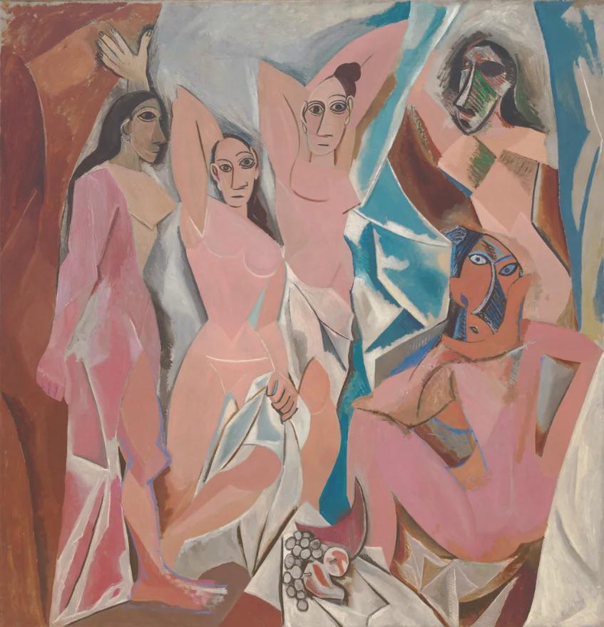 Pablo Picasso. Les Demoiselles d'Avignon. Paris, June-July 1907